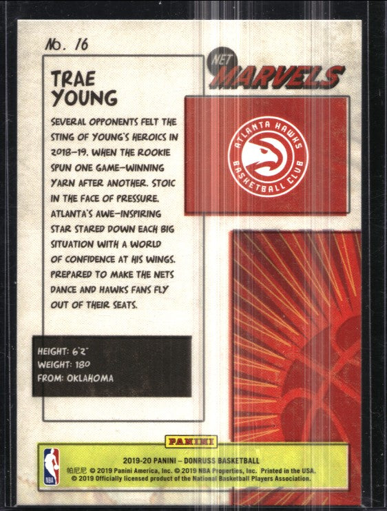 2019-20 Donruss TRAE YOUNG Net Marvels Base #16