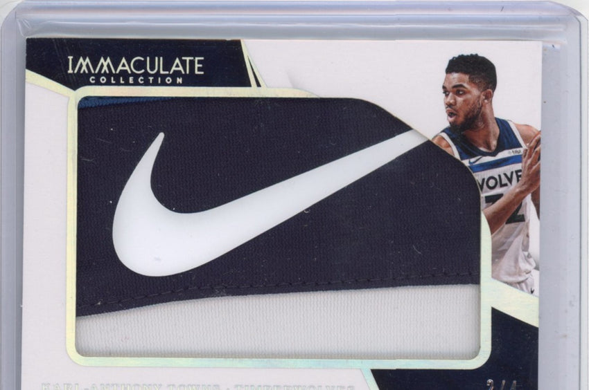 2017-18 Immaculate KARL-ANTHONY TOWNS Brand Logos Patch 2/4 Swoos – Cherry Collectables