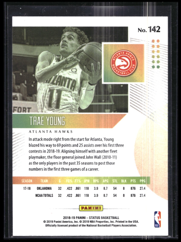 2018-19 Status TRAE YOUNG Rookie Green #142