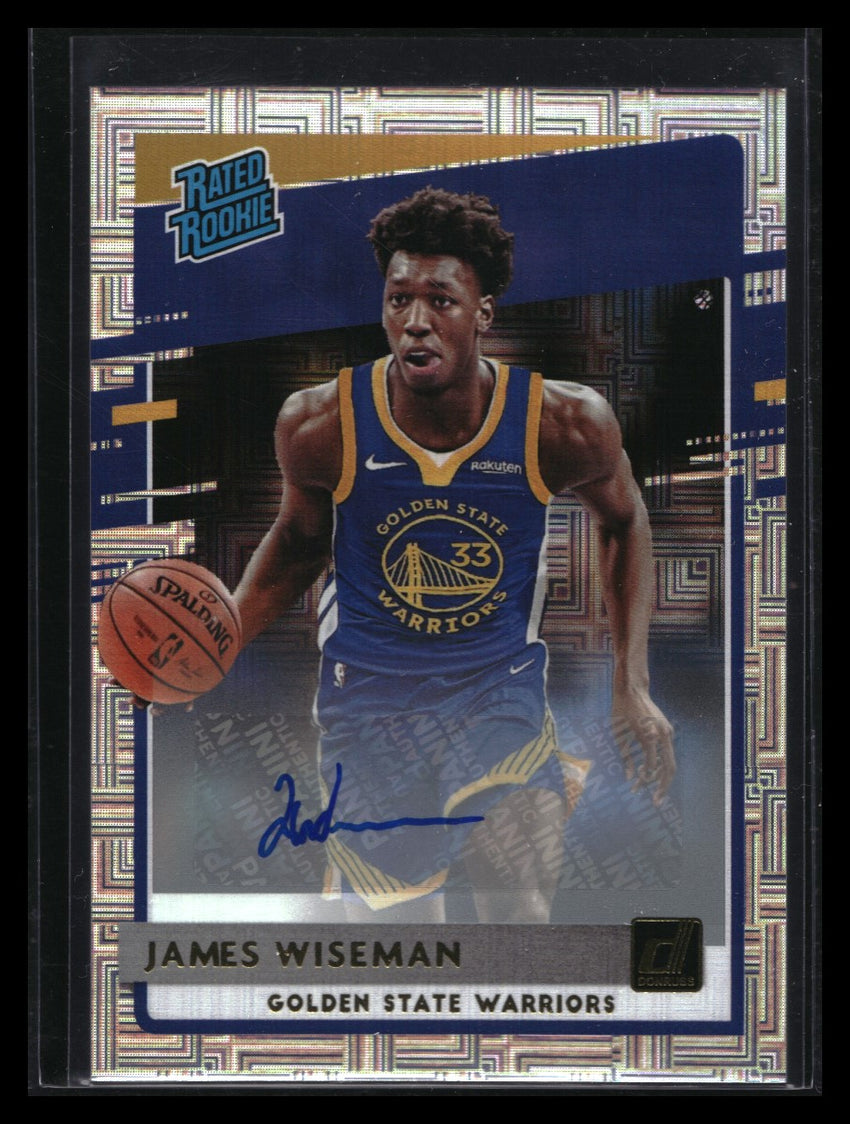 2020-21 Donruss James Wiseman Rated Rookie Signatures Auto Choice No 226 C