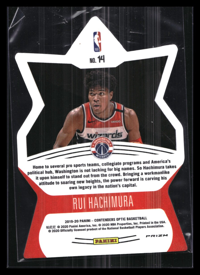 2019-20 Contenders Optic RUI HACHIMURA Superstar Rookie Die-Cut Blue Ice #14