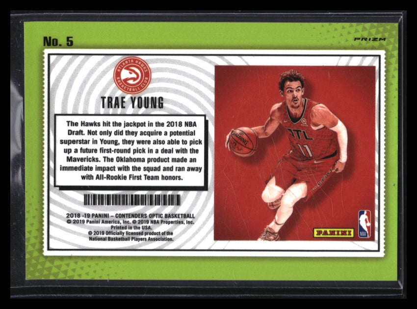 2018-19 Contenders Optic TRAE YOUNG Lottery Ticket Rookie Silver #5