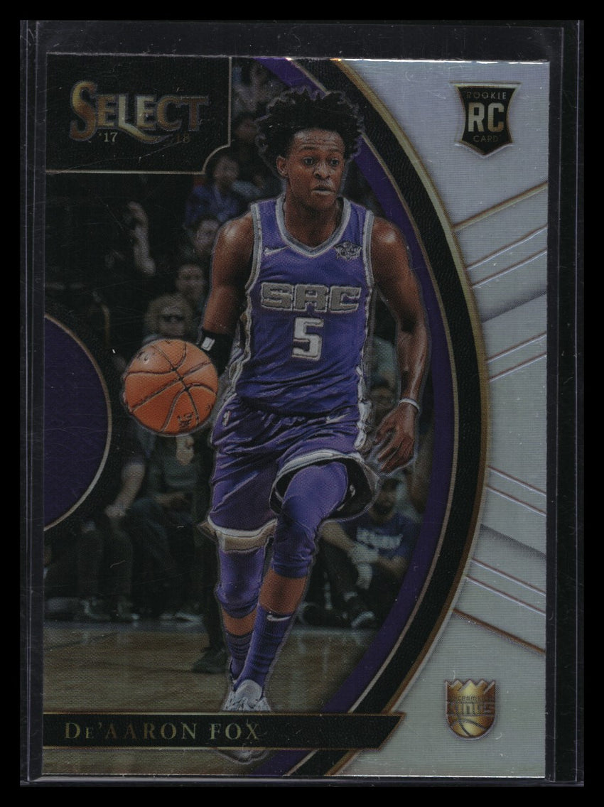 2017-18 Select Deaaron Fox Concourse Rookie Silver Prizm No 49