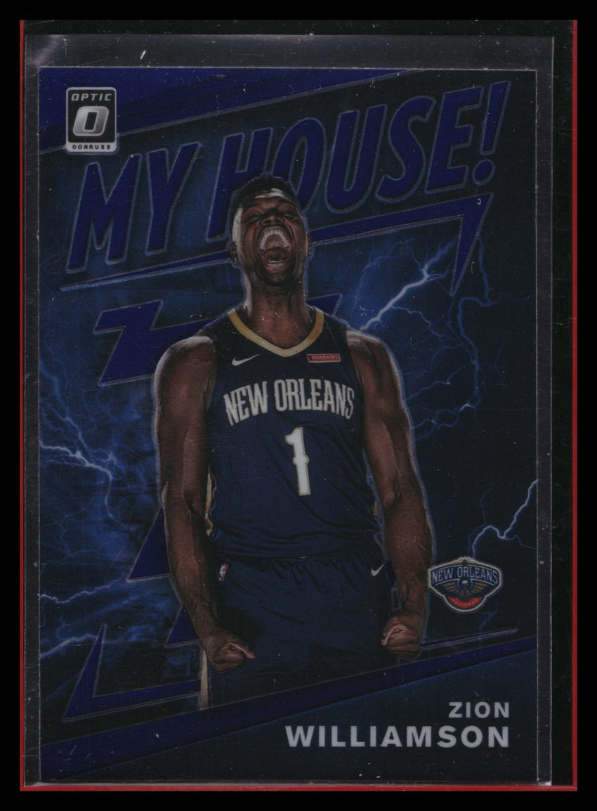 2019-20 Donruss Optic ZION WILLIAMSON My House Rookie Purple Holo #15
