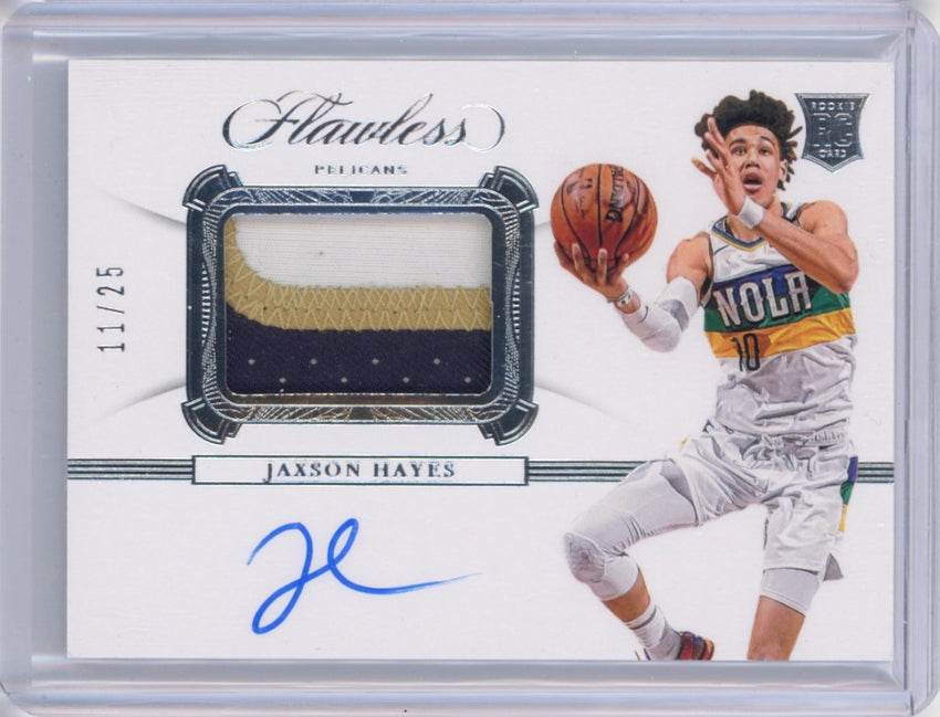 2019-20 Flawless Jaxson Hayes Rookie Patch Auto 11/25
