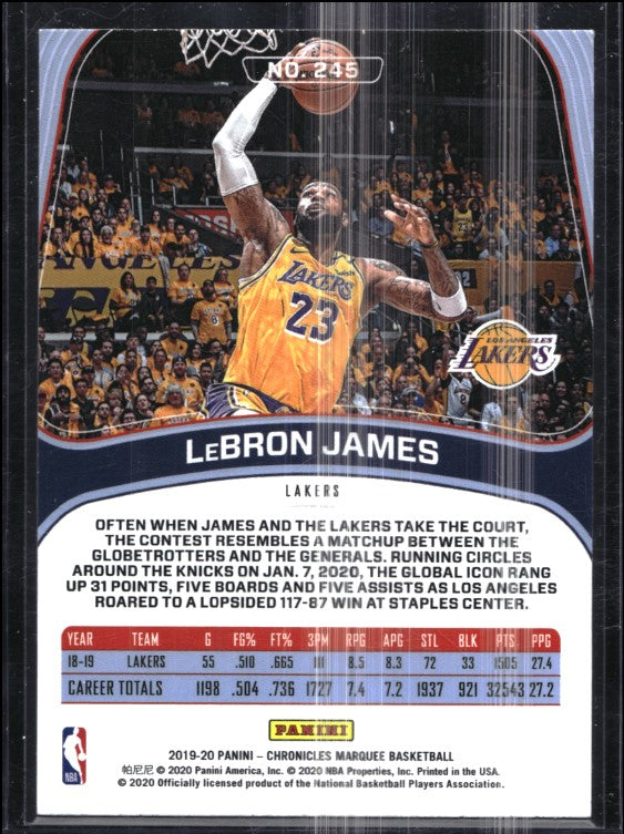 2019-20 Chronicles LEBRON JAMES Marquee Green #245