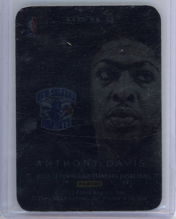 2012-13 Gold Standard ANTHONY DAVIS Rookie Gold Metal #53