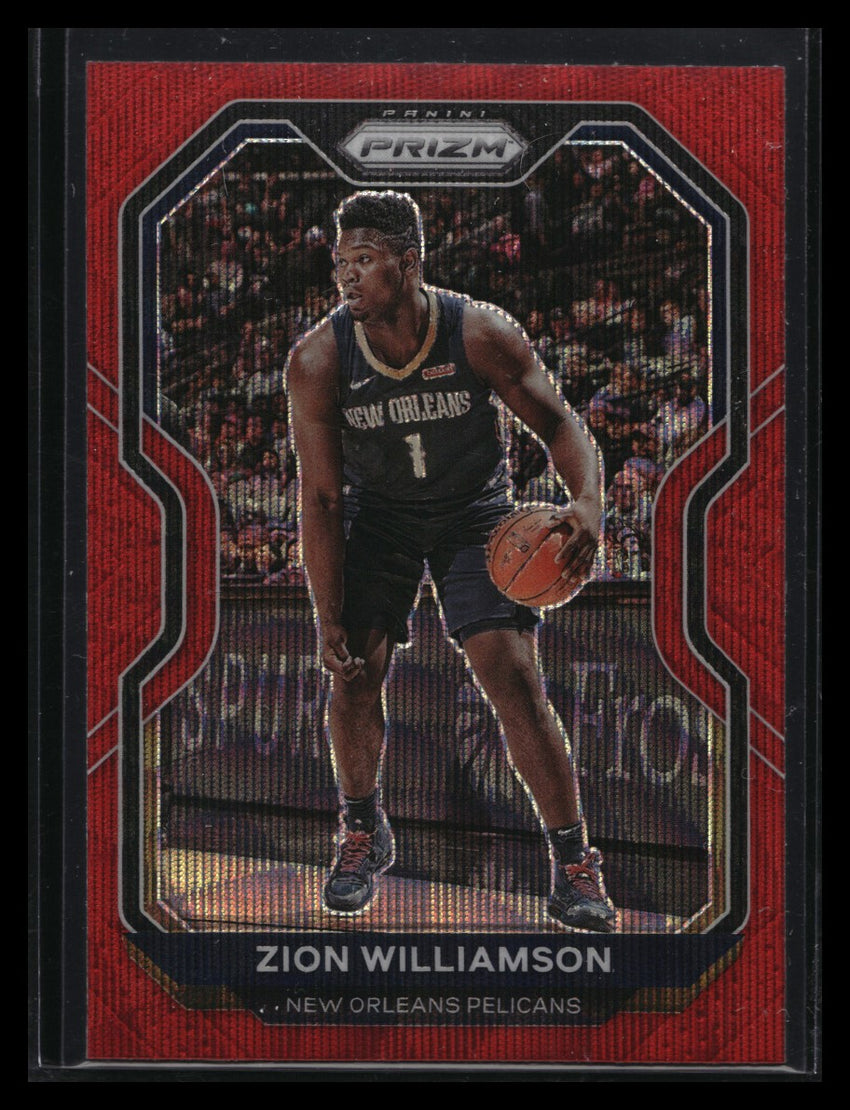 2020-21 Prizm ZION WILLIAMSON Ruby Wave Prizm #185
