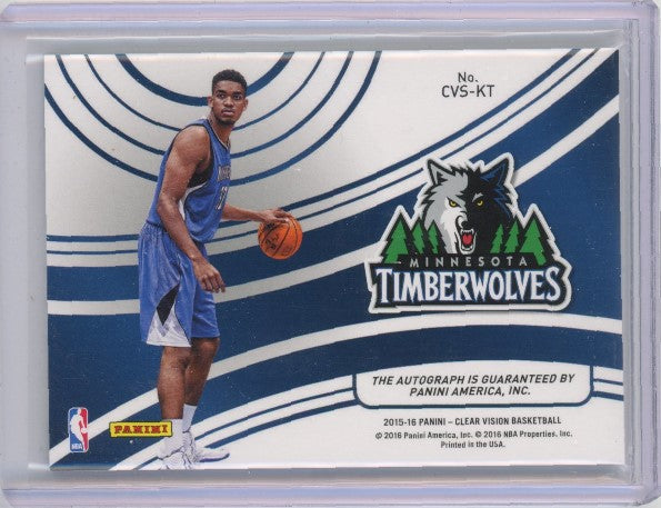 2015-16 Clear Vision Karl-anthony Towns Rookie Signatures Auto 28/115