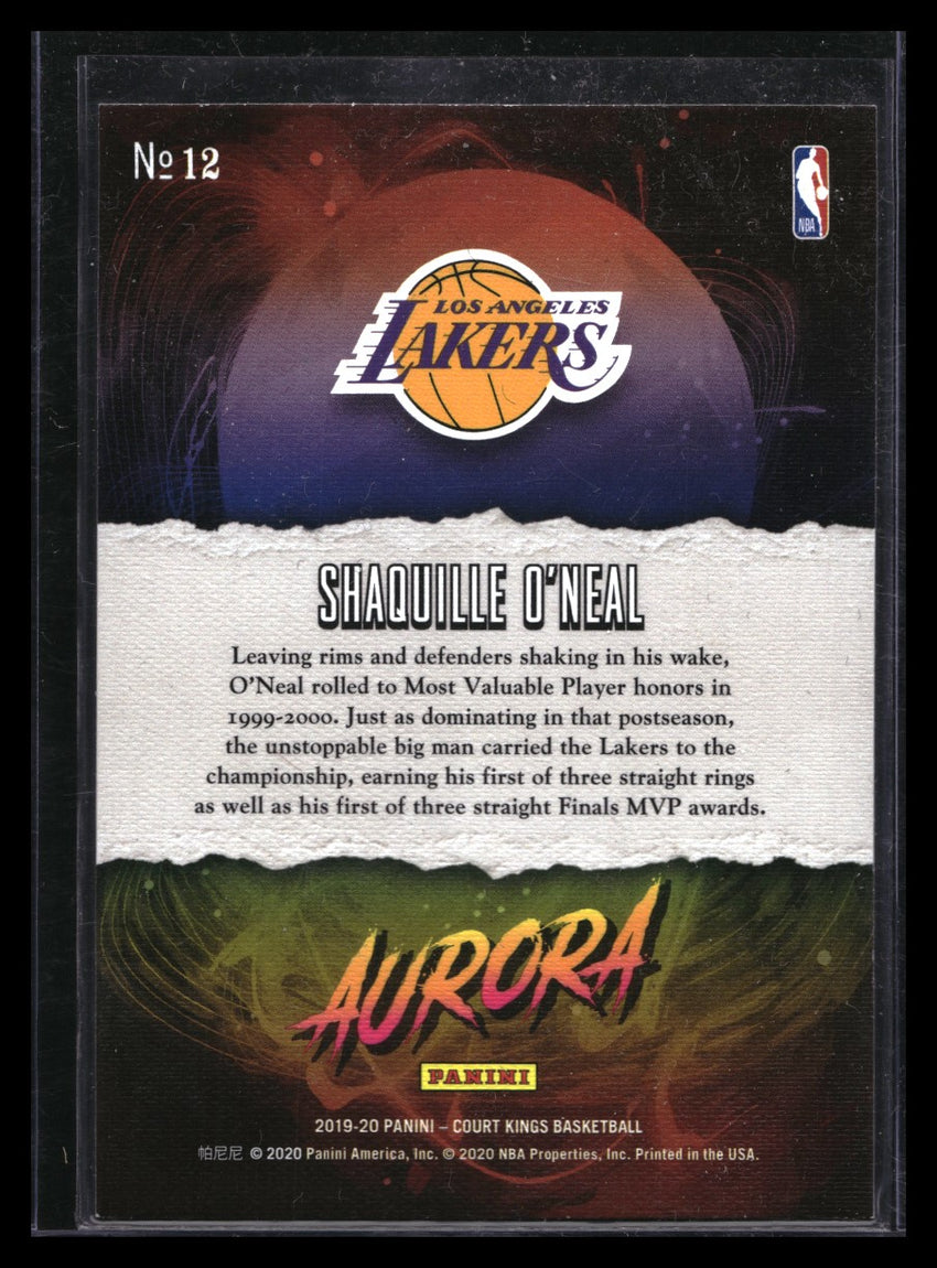 2019-20 Court Kings Shaquille Oneal Aurora Ssp No 12