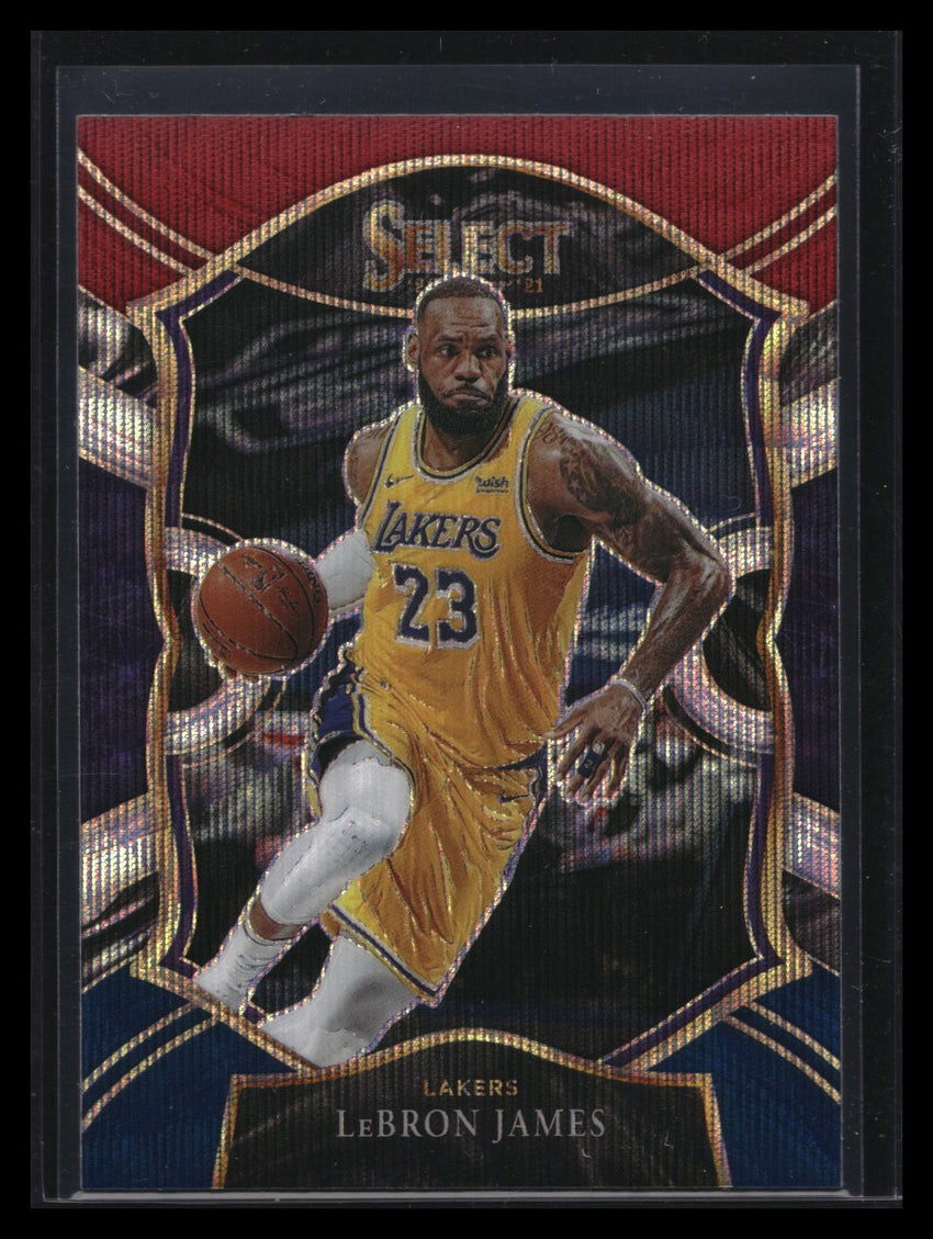 2020-21 Select LEBRON JAMES Concourse Tri-Color Prizm #23