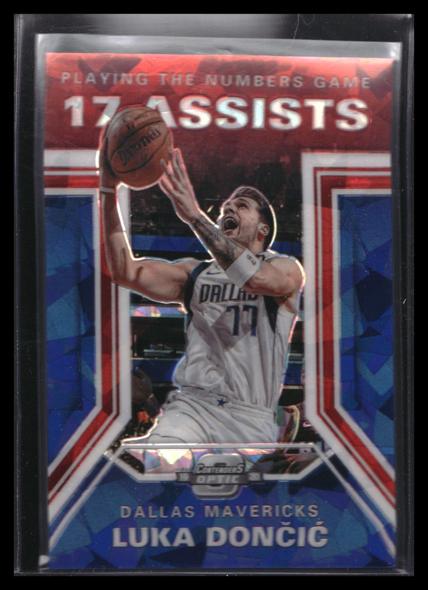 2019-20 Contenders Optic Luka Doncic Playing The Numbers Game Red Ice No 24
