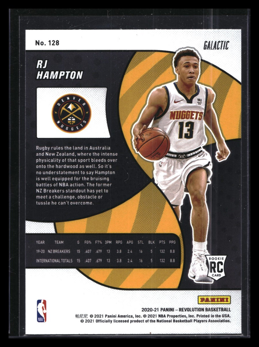 2020-21 Revolution RJ HAMPTON Rookie Galactic SSP #128