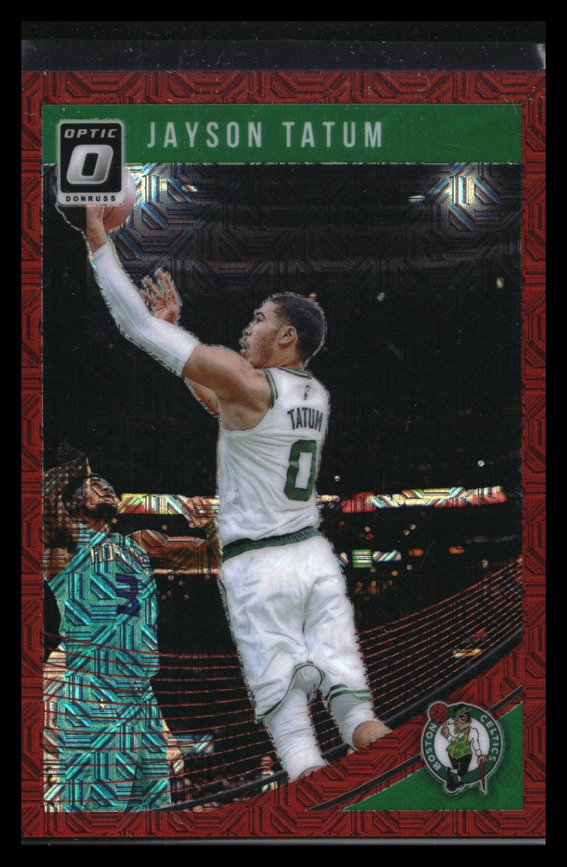 2018-19 Donruss Optic Jayson Tatum Choice Red Mojo 29/88