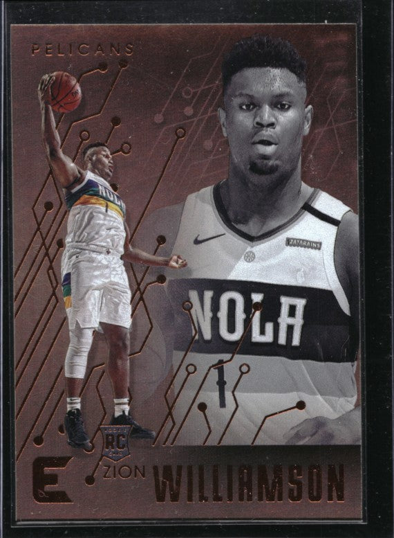 2019-20 Chronicles Zion Williamson Essentials Rookie Bronze No 210