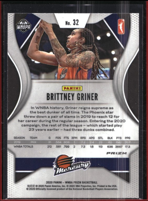 2020 WNBA Prizm BRITTNEY GRINER Cracked Ice #32