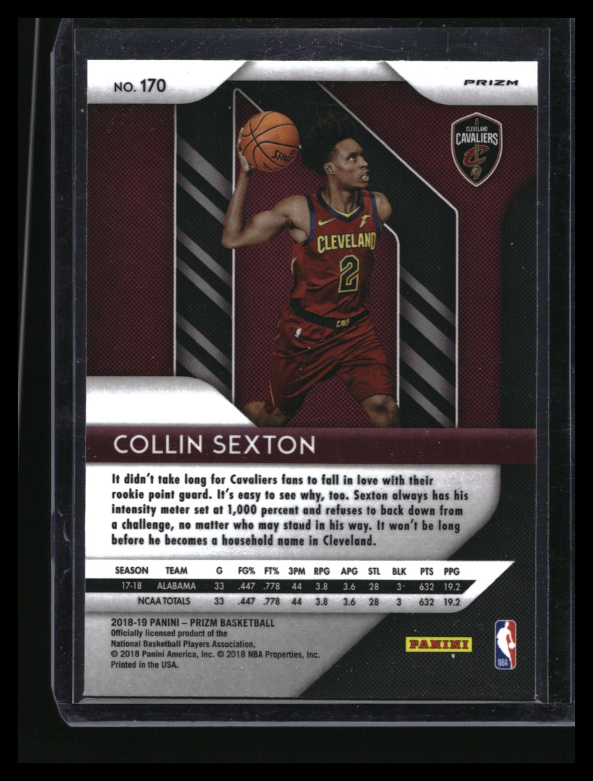 2018-19 Prizm Collin Sexton Rookie Silver No 170