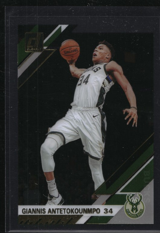 2019-20 Clearly Donruss Giannis Antetokounmpo Gold No 25