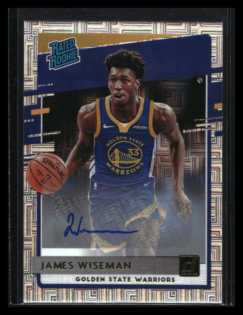 2020-21 Donruss James Wiseman Rated Rookie Signatures Auto Choice No 226 A