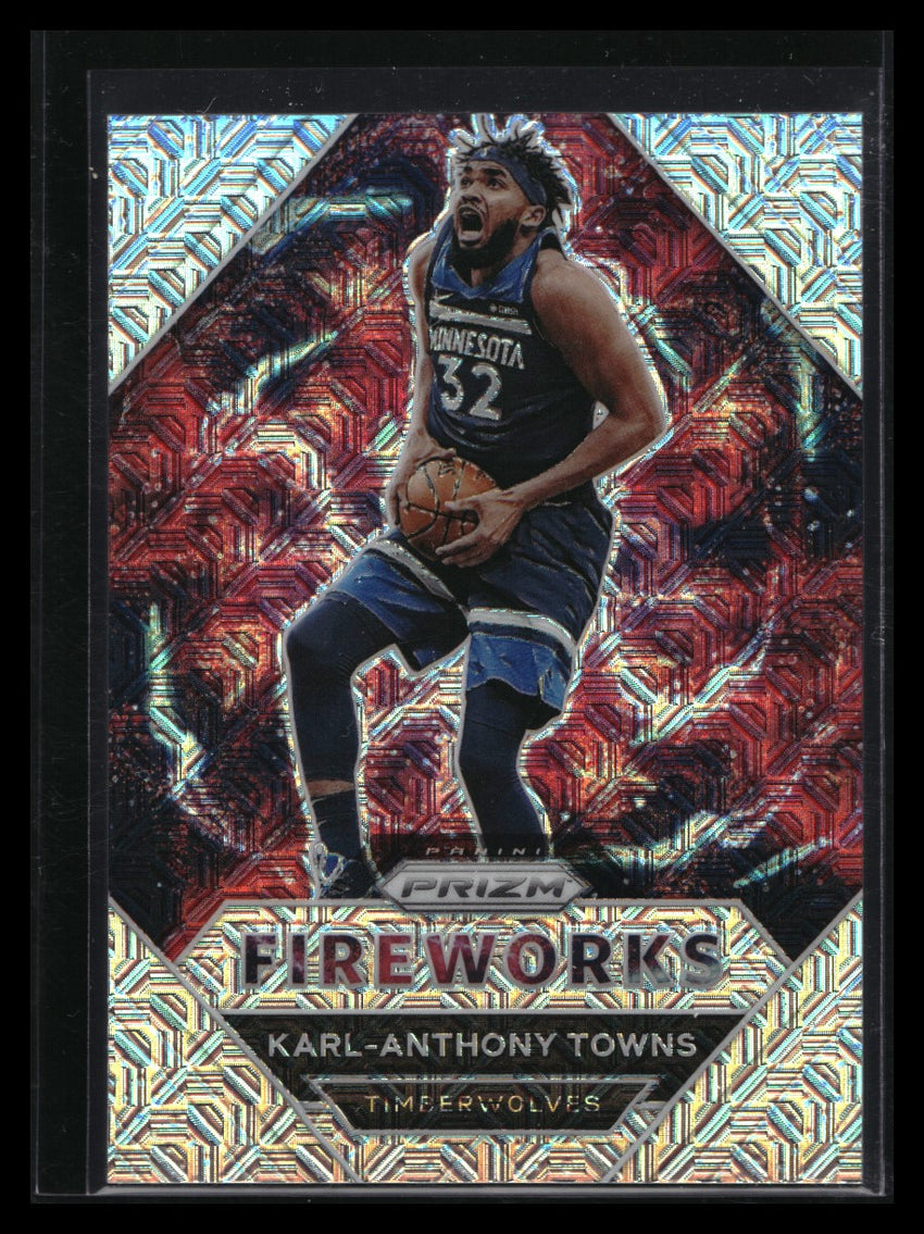 2020-21 Prizm Karl-anthony Towns Fireworks Mojo 21/25