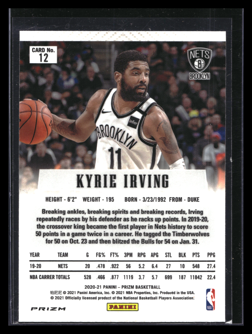 2020-21 Prizm KYRIE IRVING Flashback Silver Prizm #12