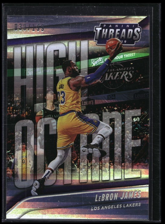 2018-19 Threads Lebron James High Octane Premium Silver 38/199