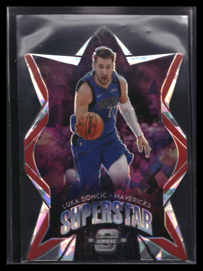 2019-20 Contenders Optic Luka Doncic Superstar Die-cut Red Ice No 5
