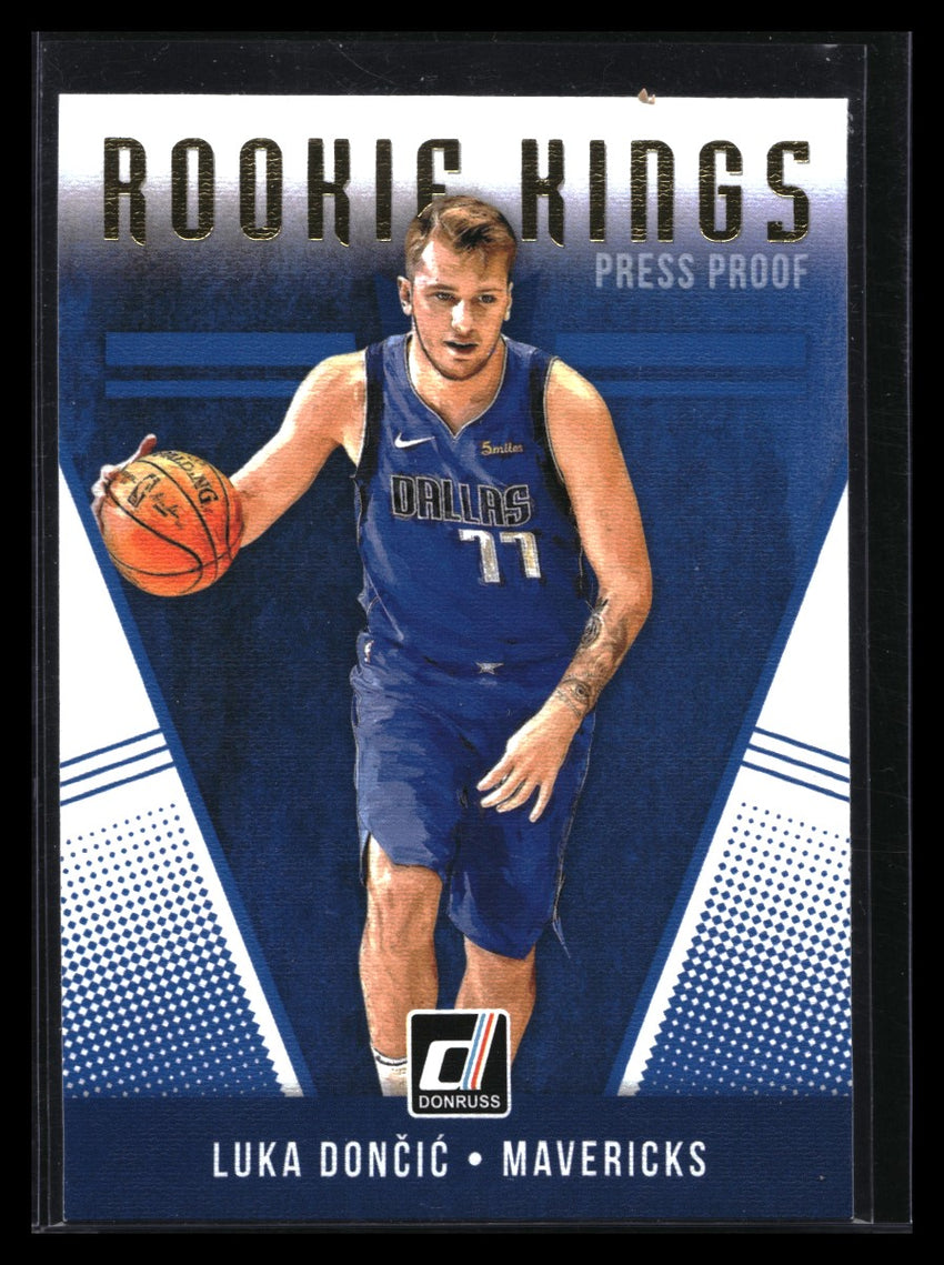 2018-19 Donruss Luka Doncic Rookie Kings Press Proof Gold Sp No 20