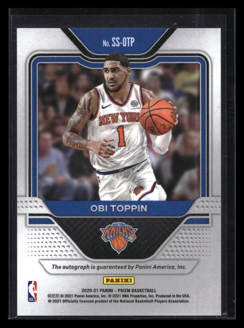 2020-21 Prizm Obi Toppin Sensational Signatures Rookie Auto Base No Otp C