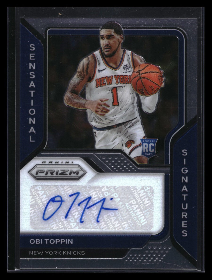 2020-21 Prizm Obi Toppin Sensational Signatures Rookie Auto Base No Otp C