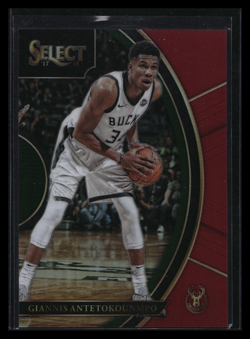 2017-18 Select Giannis Antetokounmpo Concourse Maroon Prizm 78/199