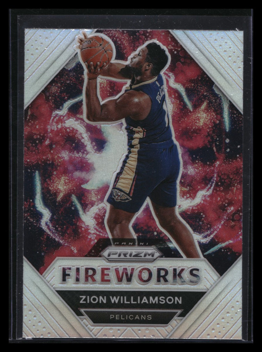 2020-21 Prizm ZION WILLIAMSON Fireworks Silver Prizm #30