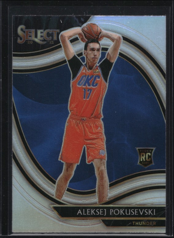 2020-21 Select Aleksej Pokusevski Courtside Rookie Silver Prizm Sp No 284