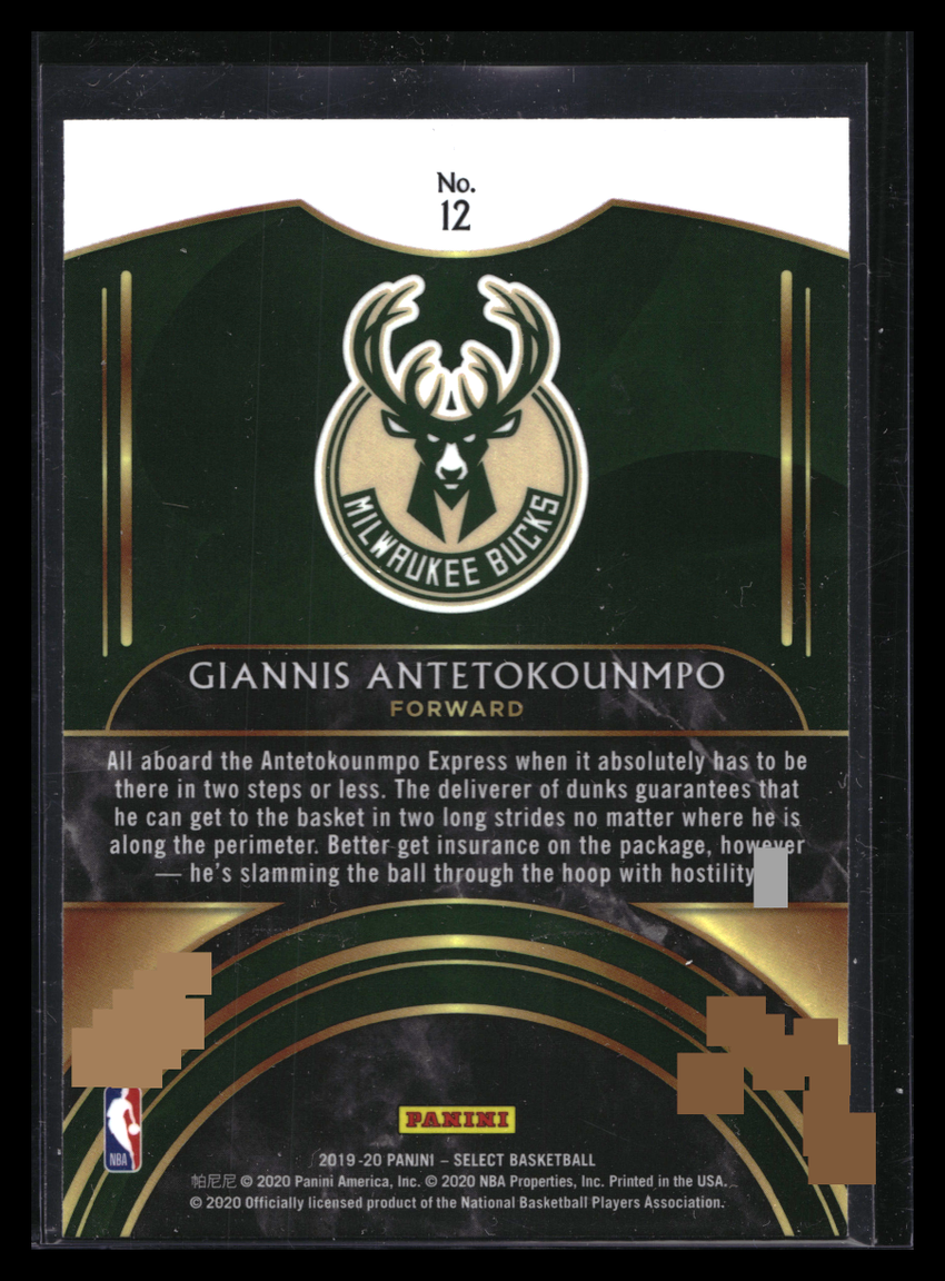 2019-20 Select Giannis Antetokounmpo Select Company Base No 12