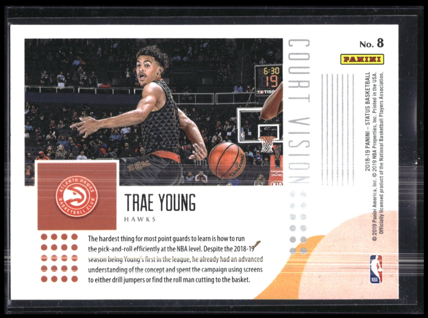 2018-19 Status TRAE YOUNG Court Vision Rookie Green #8