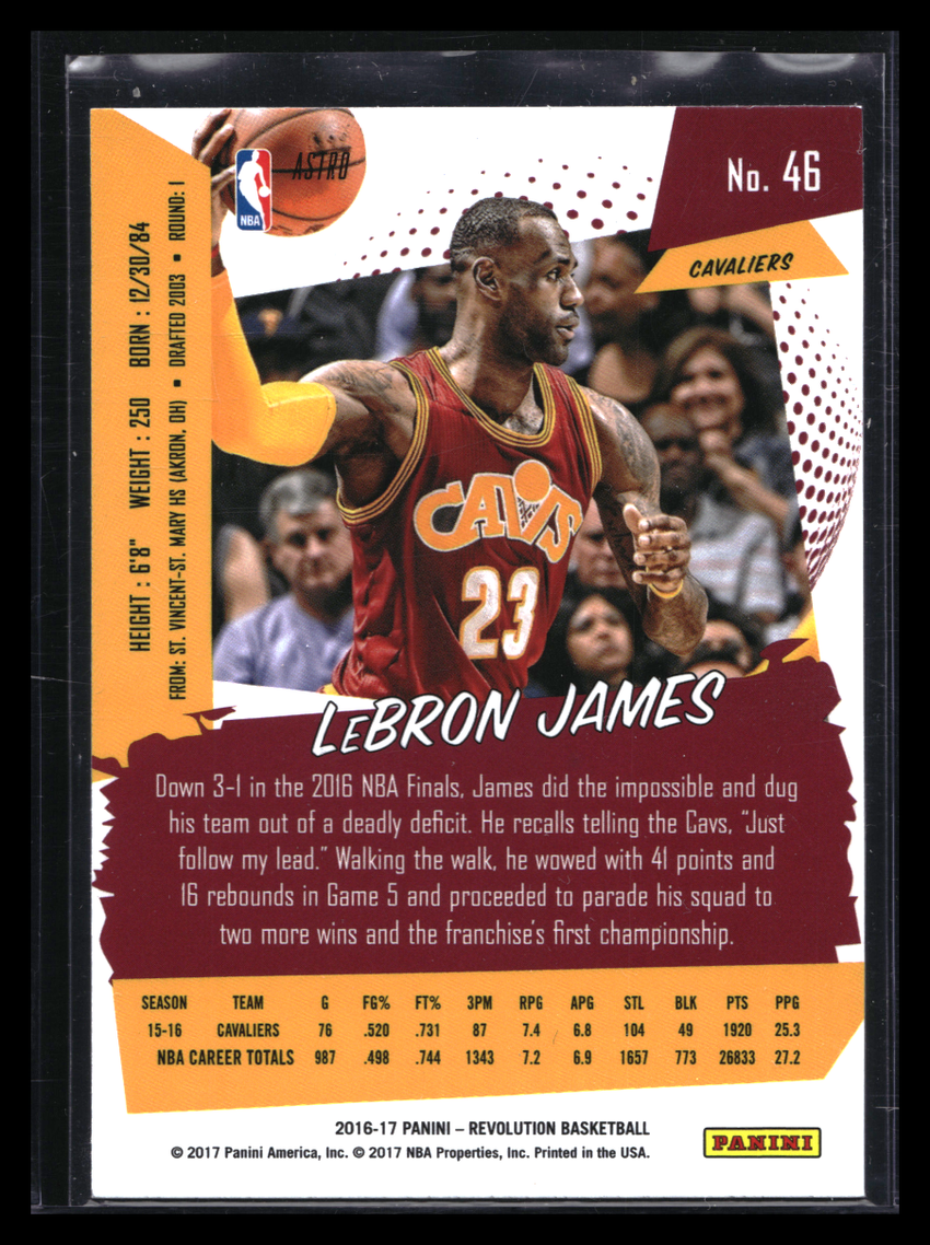 2016-17 Revolution Lebron James Astro No 46