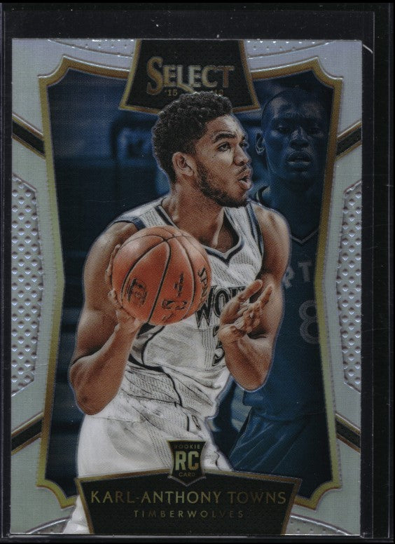 2015-16 Select Karl Anthony-towns Concourse Rookie Silver Prizm No 16 B