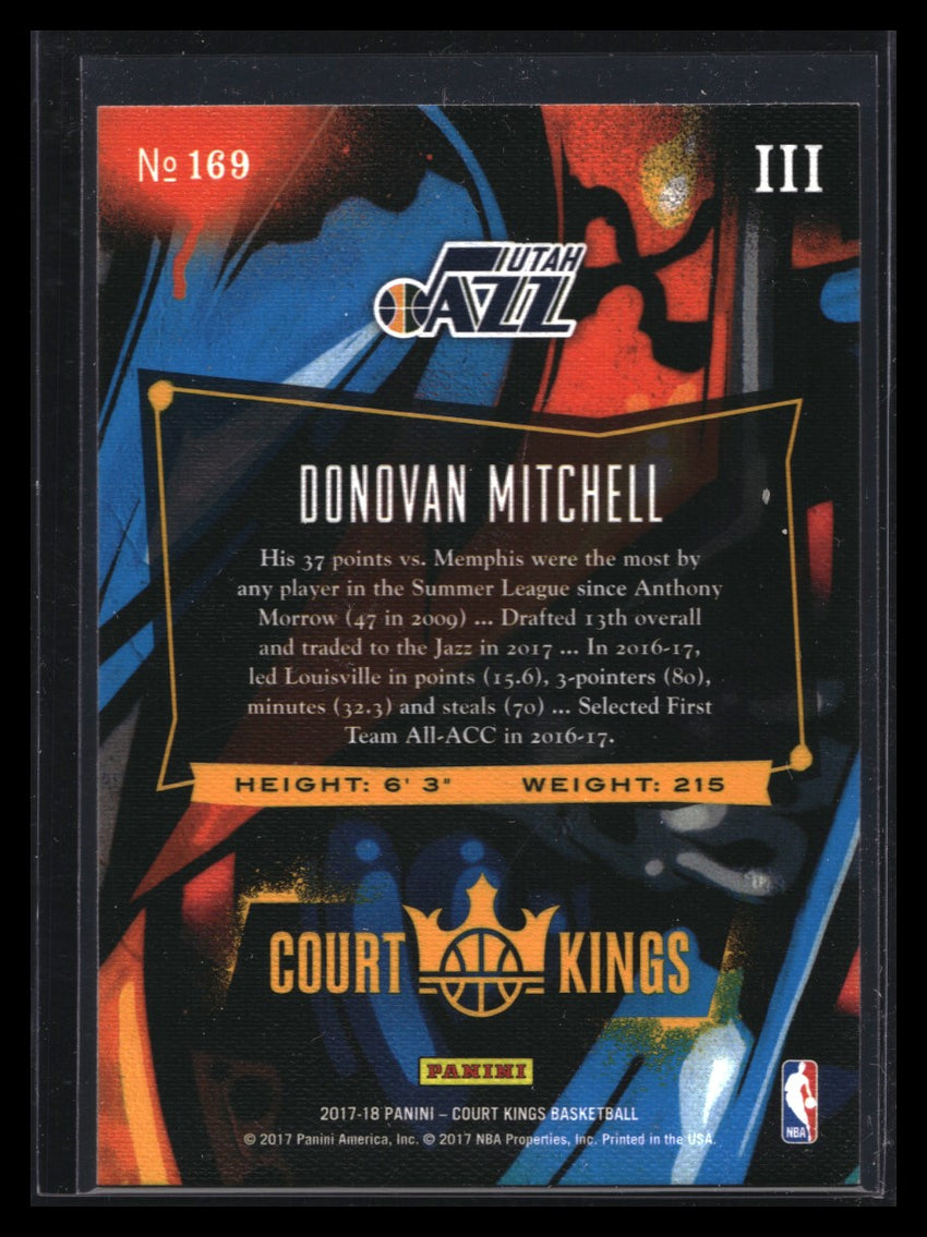 2017-18 Court Kings Donovan Mitchell Rookie Iii No 169