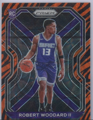 2020-21 Prizm Robert Woodard Ii Choice Rookie Tiger Stripe Ssp No 281
