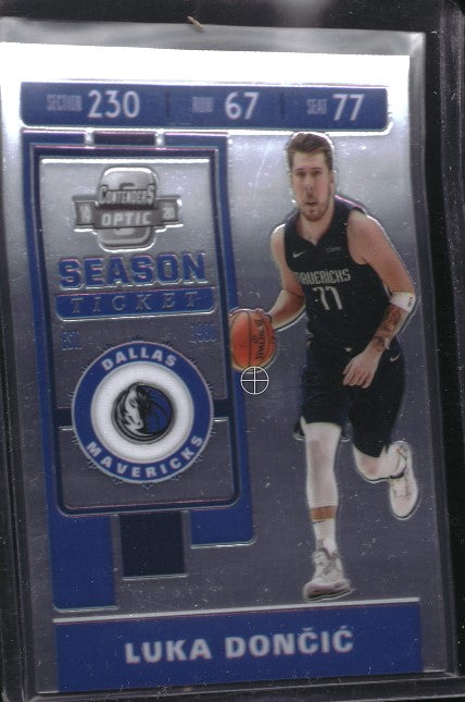 2019-20 Contenders Optic Luka Doncic Season Ticket Base No 34