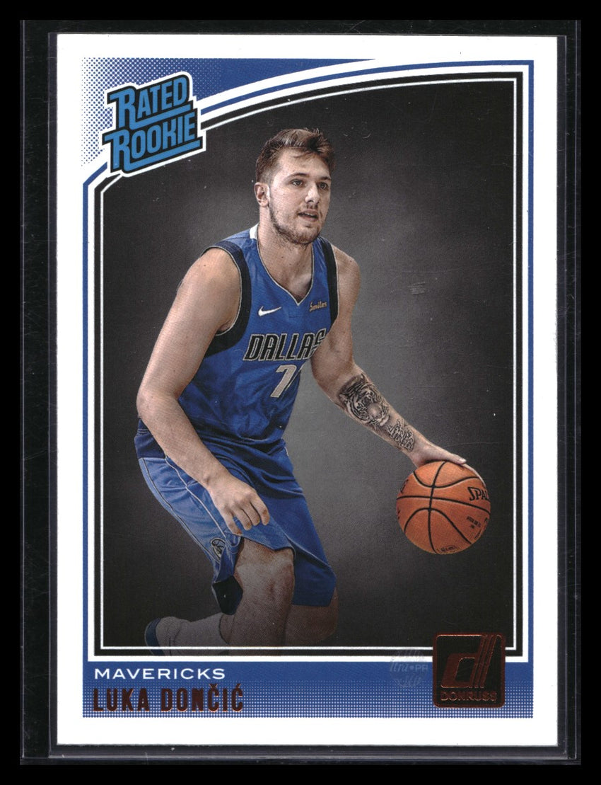 2018-19 Donruss Luka Doncic Rated Rookie Base No 177 B