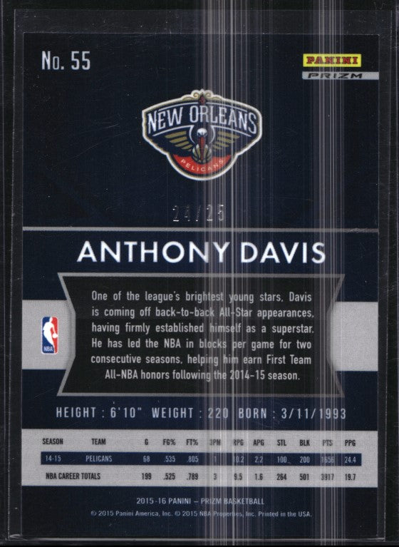 2015-16 Prizm Anthony Davis Mojo 24/25