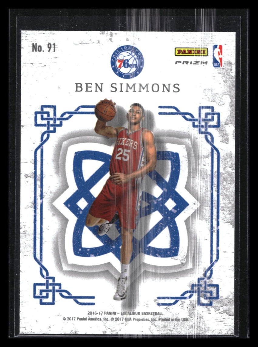 2016-17 Excalibur Ben Simmons Crusade Rookie Silver Prizm No 91