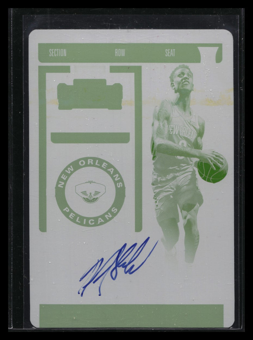 2019-20 Contenders Nickeil Alexander-walker Rookie Ticket Auto Plate 1/1 Yellow