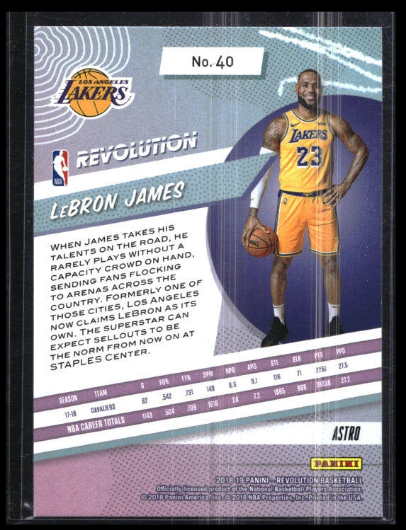 2018-19 Revolution Lebron James Astro No 40