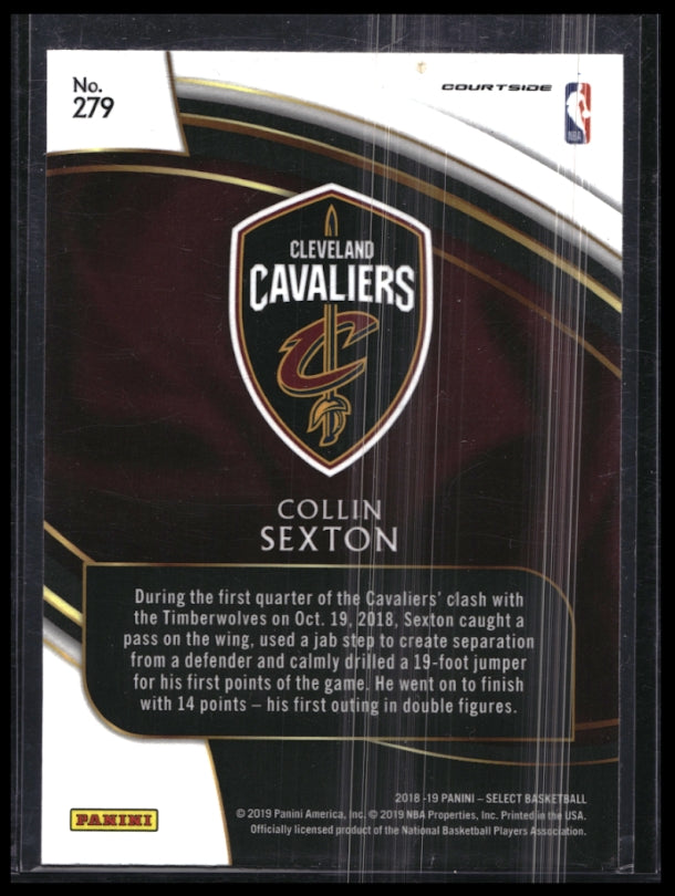 2018-19 Select Collin Sexton Courtside Rookie Base No 279
