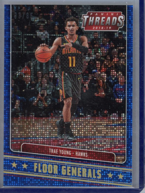2018-19 Threads Trae Young Floor Generals Dazzle Blue 33/85