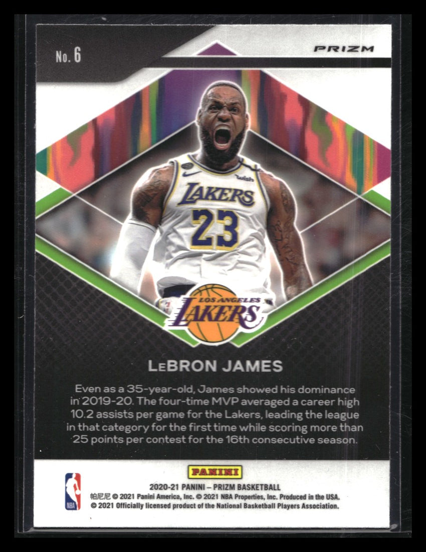 2020-21 Prizm LEBRON JAMES Fearless Silver Prizm #6