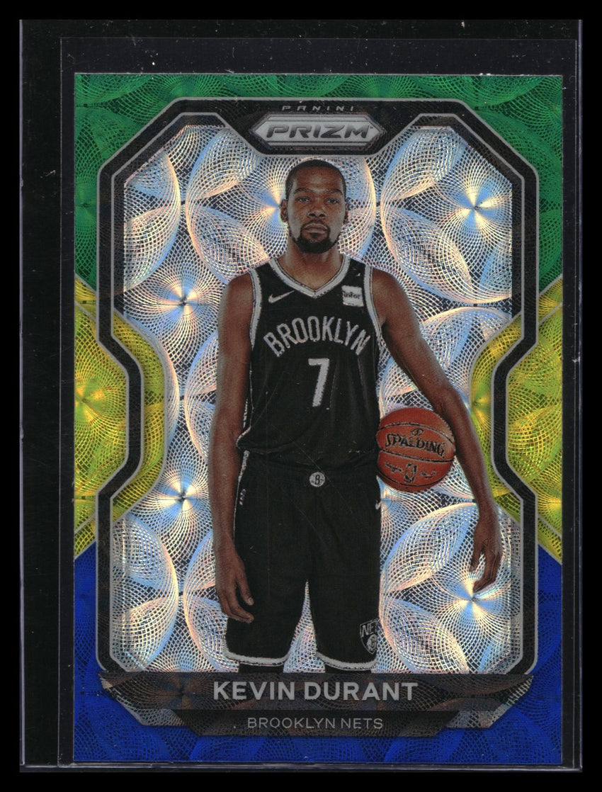 2020-21 Prizm Kevin Durant Choice Blue Yellow Green Prizm No 81