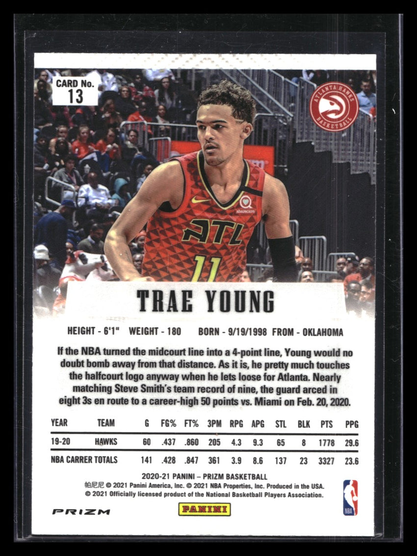 2020-21 Prizm TRAE YOUNG Flashback Silver Prizm #13